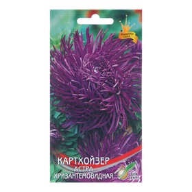 Семена цветов Астра хризантемовидная "Картхойзер", 95 шт
