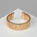 Браслет металл «Рельеф» широкий, 2.5 см, цвет золото - Фото 8
