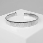 Чокер «Рельеф» широкий, 2 см, цвет серебро, 13.5 см - Фото 1