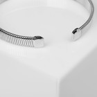 Чокер «Рельеф» широкий, 2 см, цвет серебро, 13.5 см - Фото 3