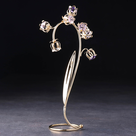 Сувенир 'Тюльпаны', с кристаллами, 22,5х11х6 см