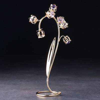 Сувенир "Тюльпаны", с кристаллами, 22,5х11х6 см