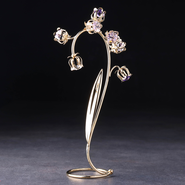 Сувенир "Тюльпаны", с кристаллами, 22,5х11х6 см - Фото 1