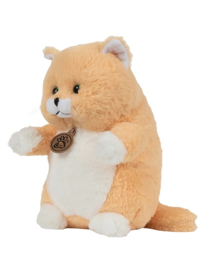 Мягкая игрушка «Кот толстый», цвет персиковый, 20 см