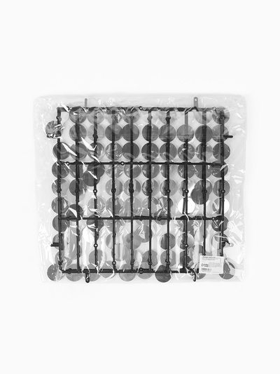 Панель с пайетками для фотозоны, круглые, 30×30 см, серебристая