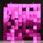 Панель с пайетками для фотозоны, квадратные, 30*30см, цвет фиолетовый - Фото 1