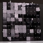 Панель с пайетками для фотозоны, квадратные, 30*30см, цвет черный - Фото 2