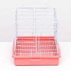 Клетка для кроликов 43 х 29 х 26 см, розовая - Фото 2