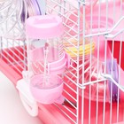 Клетка для грызунов "Пижон", укомплектованная с туннелем, 37 х 27 х 30 см, розовая - Фото 5