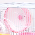 Клетка для грызунов "Пижон", укомплектованная с туннелем, 37 х 27 х 30 см, розовая - Фото 8