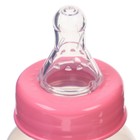 Бутылочка для кормления, классическое горло, 150 мл., от 0 мес., цилиндр, цвет розовый - Фото 3