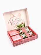 Чай подарочный «С праздником весны. 8 Марта», весовой чай 40 г (2 шт. × 20 г)., чай в пакетиках 21.6 (12 шт. × 1.8 г). - Фото 4