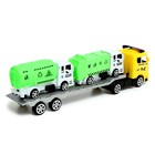 Грузовик «Автовоз», инерция, 2 грузовика в наборе, цвет МИКС, в пакете - Фото 3