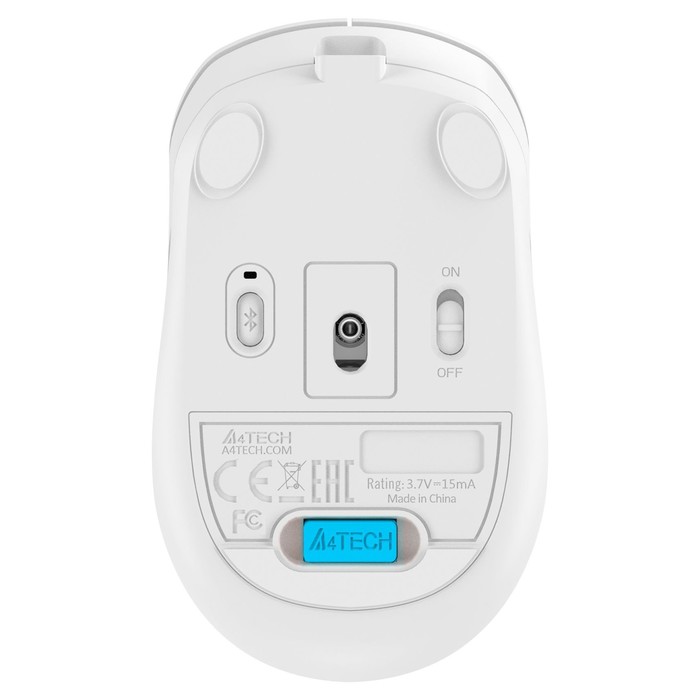 Мышь A4Tech Fstyler FG10CS Air белый/серый оптическая (2000dpi) silent беспроводная USB для   103385 - фото 51526694