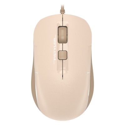 Мышь A4Tech Fstyler FM26 бежевый/коричневый оптическая (2000dpi) USB для ноутбука (4but)