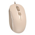 Мышь A4Tech Fstyler FM26 бежевый/коричневый оптическая (2000dpi) USB для ноутбука (4but) - Фото 8