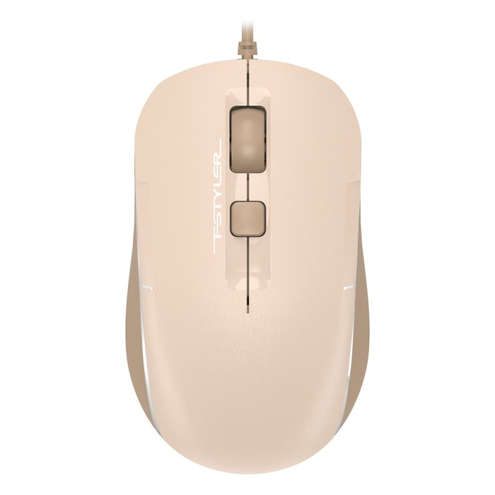 Мышь A4Tech Fstyler FM26S бежевый/коричневый оптическая (2000dpi) silent USB для ноутбука (   103385 - Фото 1