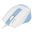 Мышь A4Tech Fstyler FM45S Air голубой/белый оптическая (2400dpi) silent USB (7but) - Фото 2