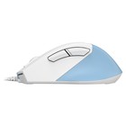 Мышь A4Tech Fstyler FM45S Air голубой/белый оптическая (2400dpi) silent USB (7but) - Фото 4