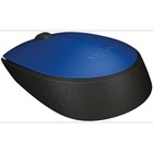Мышь Logitech M170 синий/черный оптическая (1000dpi) беспроводная USB (2but) - фото 51555470