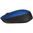 Мышь Logitech M170 синий/черный оптическая (1000dpi) беспроводная USB (2but) - Фото 2