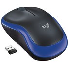 Мышь Logitech M185 черный/синий оптическая (1000dpi) беспроводная USB1.1 для ноутбука (2but   103386 - Фото 1
