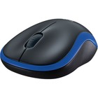 Мышь Logitech M185 черный/синий оптическая (1000dpi) беспроводная USB1.1 для ноутбука (2but   103386 - Фото 2