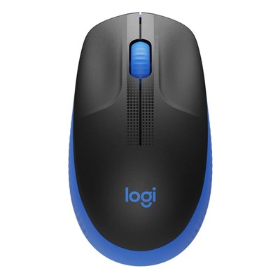 Мышь Logitech M191 черный/синий оптическая (1000dpi) беспроводная USB (2but)