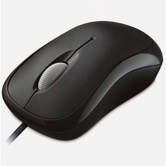 Мышь Microsoft Basic Optical Mouse Black черный оптическая (1000dpi) USB (2but) - Фото 1
