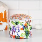 Форма для кулича и кекса бумажная «Павлины», 13.4×10 см, одноразовая, разноцветная - Фото 1