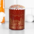 Форма бумажная для кулича «Храм золотой», 7×8.5 см, одноразовая - Фото 1