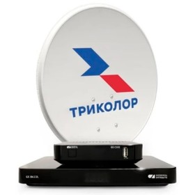 Комплект спутникового телевидения Триколор Сибирь 2Тb GS B622+С592 1год подписки черный