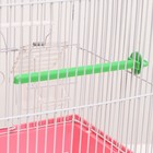 Клетка для птиц укомплектованная Bd-1/1d, 30 х 23 х 39 см, розовая - Фото 7