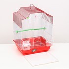 Клетка для птиц укомплектованная Bd-2/4f, 34 х 27 х 44 см, красная - Фото 7