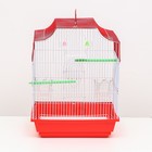 Клетка для птиц укомплектованная Bd-2/4f, 34 х 27 х 44 см, красная - Фото 8
