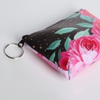 Кошелёк-монетница на молнии, 10×2.5×9 см, с цветочным принтом, МИКС - Фото 2