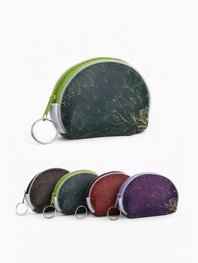 Кошелёк-монетница на молнии, 10×1×8.5 см, МИКС