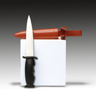 Нож тренировочный, с ножнами, резиновый, 24 см - фото 12011443