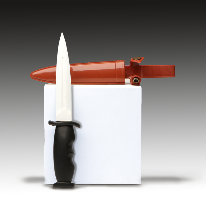 Нож тренировочный, с ножнами, резиновый, 24 см - фото 1909496233