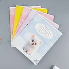 Тетрадь 12 листов в косую линейку, А5, на скрепке, блок №1 «Пушистые питомцы» МИКС - Фото 2