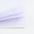 Тетрадь 12 листов в косую линейку, А5, на скрепке, блок №1 «Учись на 5+» МИКС - Фото 4