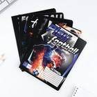 Тетрадь 12 листов в частую косую линейку, А5, на скрепке, блок №1 «Футбол» МИКС - Фото 2
