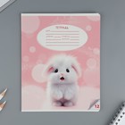 Тетрадь 12 листов в частую косую линейку, А5, на скрепке, блок №1 «Пушистые питомцы» МИКС - Фото 6