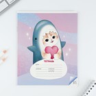 Тетрадь в клетку, 18 листов, А5, на скрепке, блок №1«Котя» МИКС - Фото 6