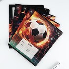 Тетрадь в клетку 18 листов А5, на скрепке «1 сентября: Футбол», обложка мелованный картон, 5 видов МИКС - Фото 2