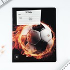 Тетрадь в клетку, 18 листов, А5, на скрепке, блок №1«Футбол» МИКС - Фото 5