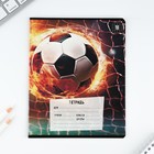 Тетрадь в клетку, 18 листов, А5, на скрепке, блок №1«Футбол» МИКС - Фото 6