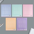 Тетрадь в клетку, 24 листа, А5, на скрепке, блок №1 «Цветные обложки» МИКС - Фото 9