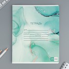 Тетрадь в клетку, 24 листа, А5, на скрепке, блок №1 «Мрамор» МИКС - Фото 7