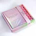 Подарочный набор ежедневник А5,80 листов и мыльные лепестки «Счастье в каждом дне» - фото 51890871